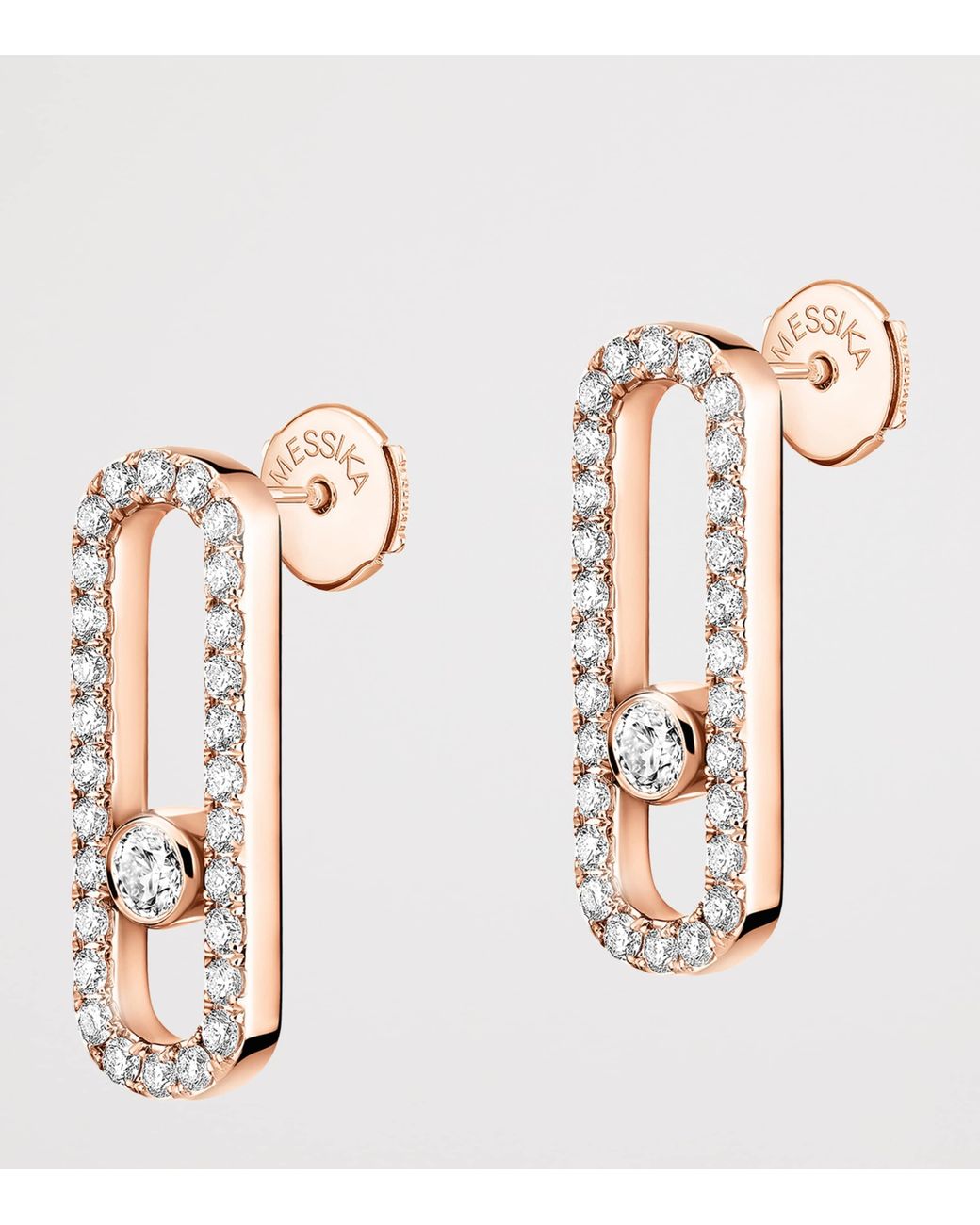 Messika Metallic Move Uno And Diamond Stud Earrings