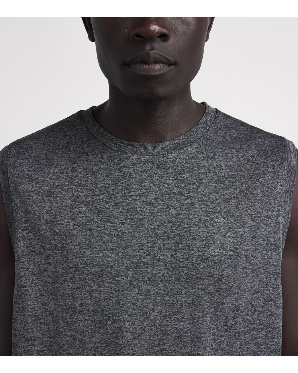 On Shoes Gray Train Flex Sleeveless Top for men