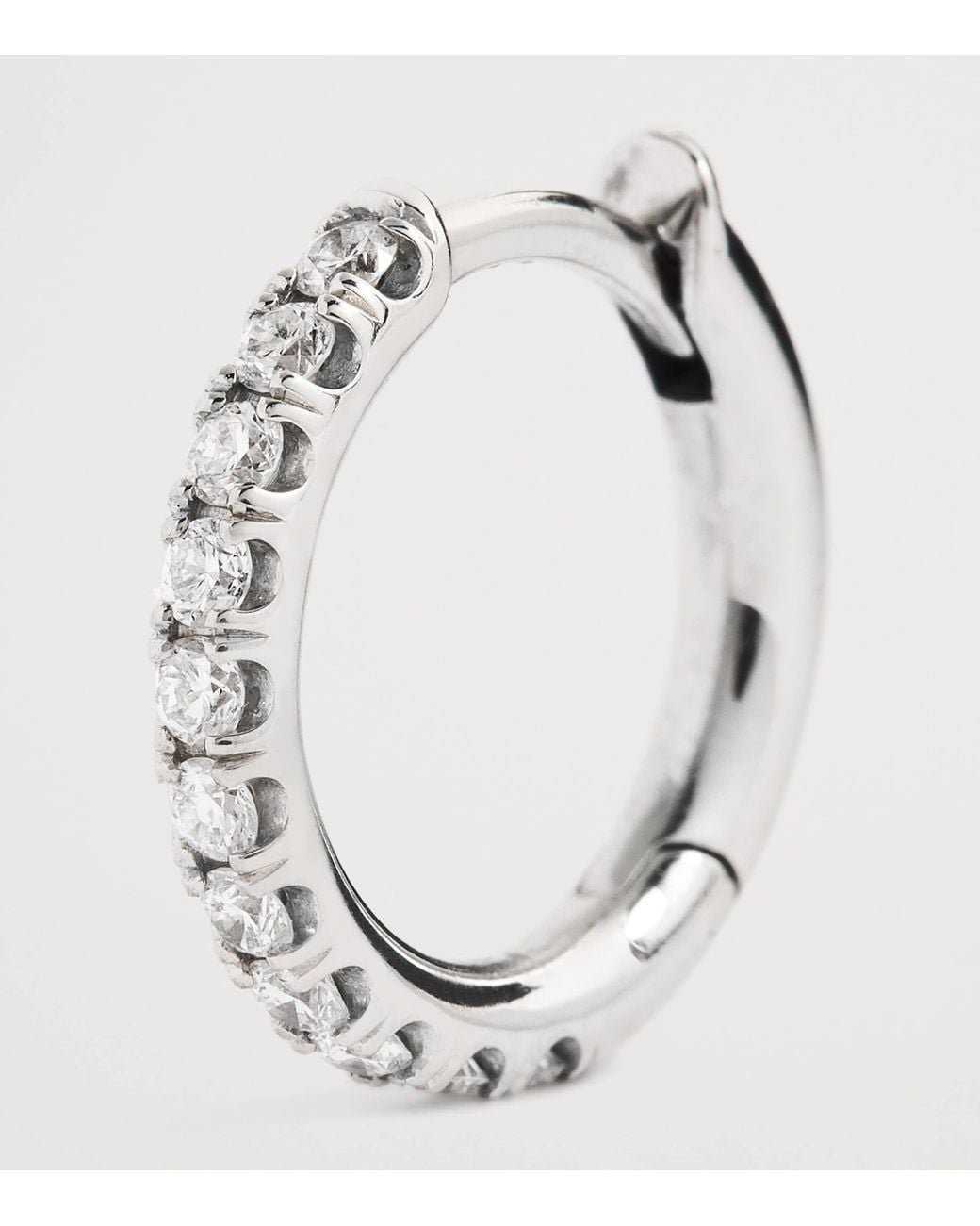 Spinelli Kilcollin Metallic Micro And Diamond Single Hoop Earring