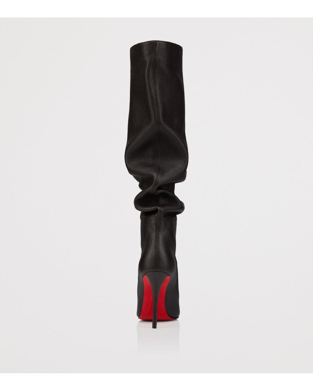 Christian Louboutin Black Zependris 100 Deer Leather Knee-High Boots