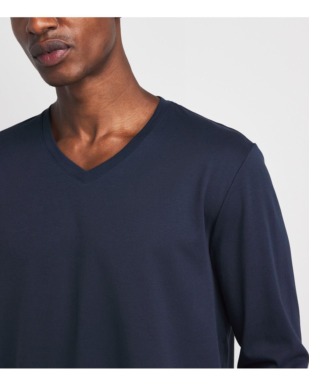 Hanro Blue Cotton Night & Day Pyjama Set for men