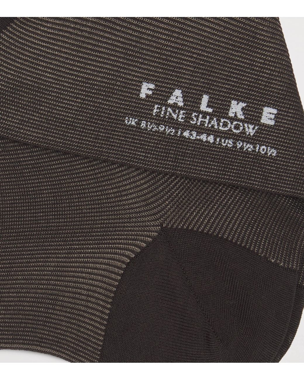Falke Gray Fine Shadow Socks for men