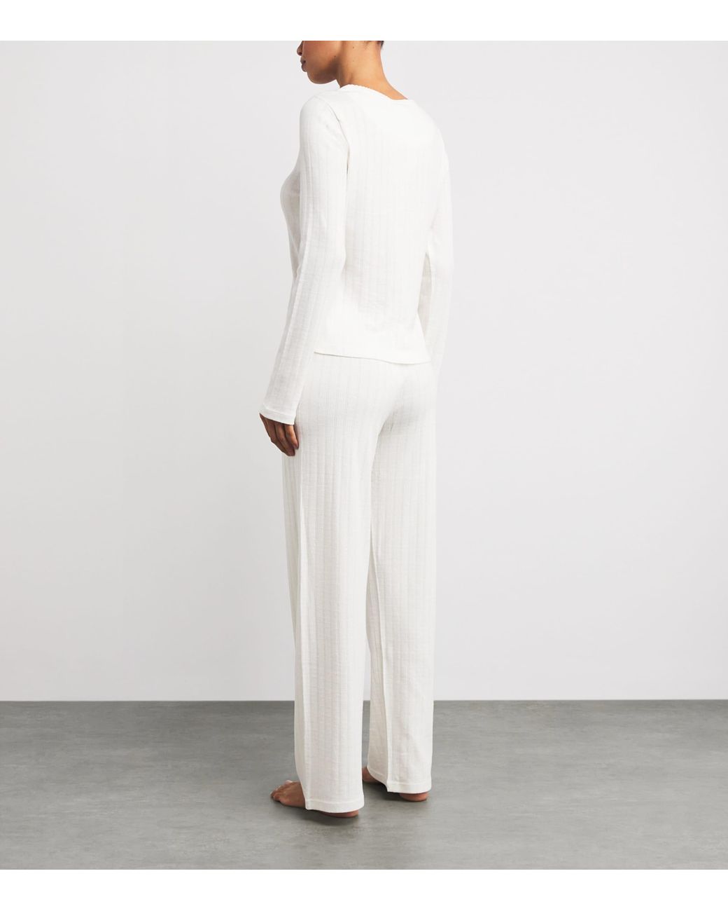 Polo Ralph Lauren White Cotton Henley Pyjama Set