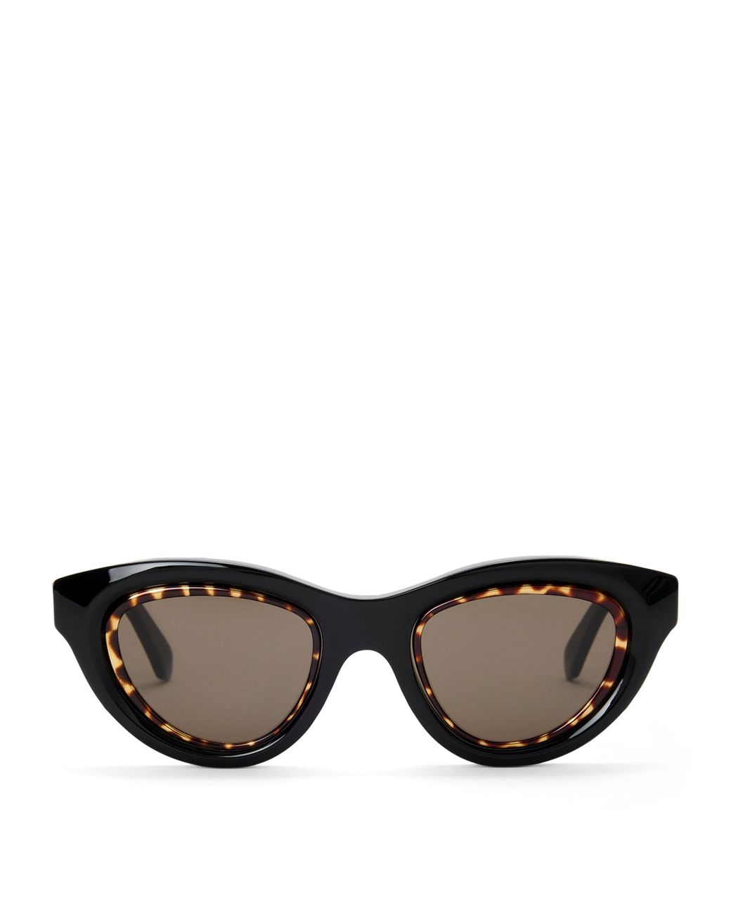 Loewe Black Acetate Mini Cat Eye Anagram Sunglasses