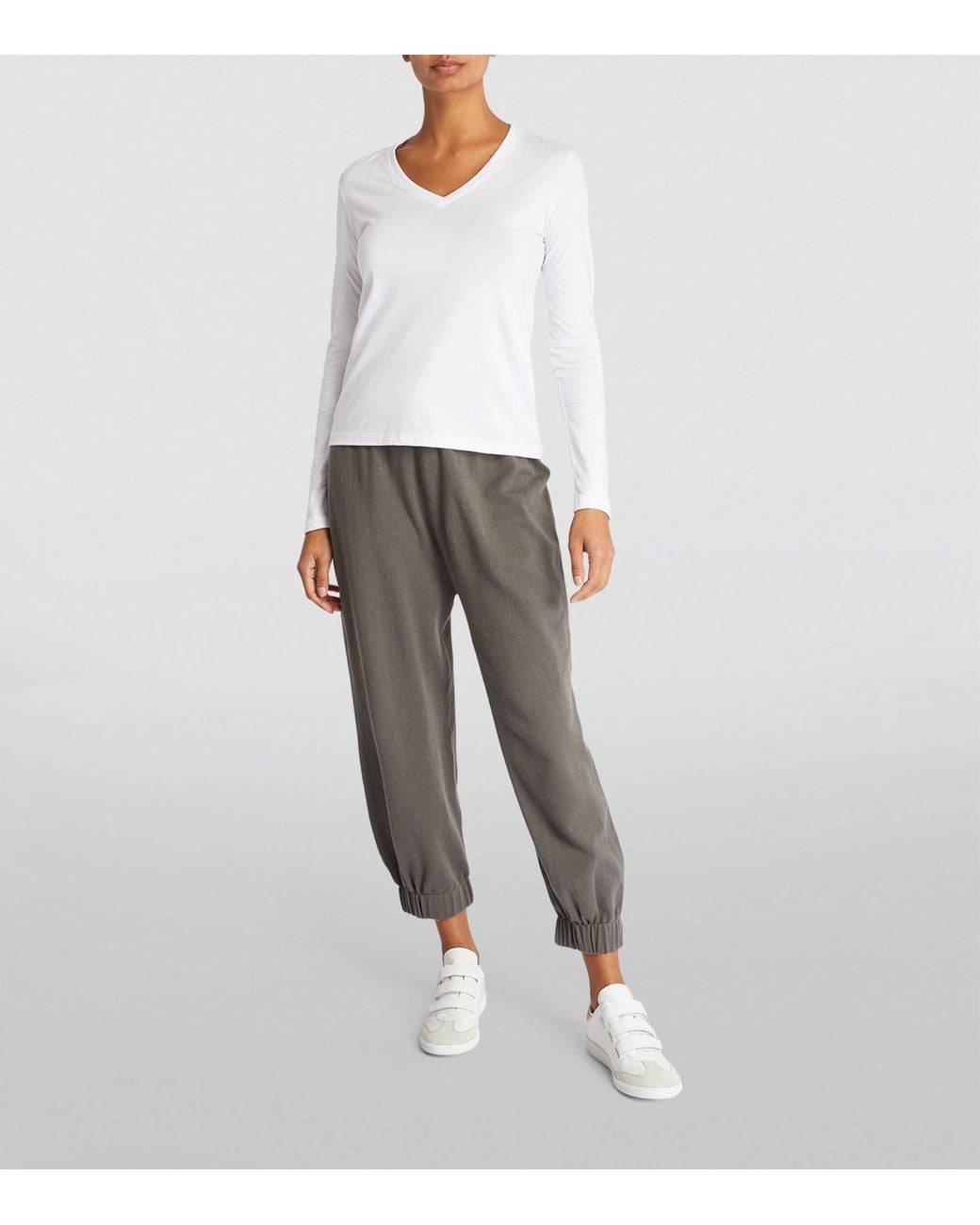 Falke White Long-Sleeved T-Shirt