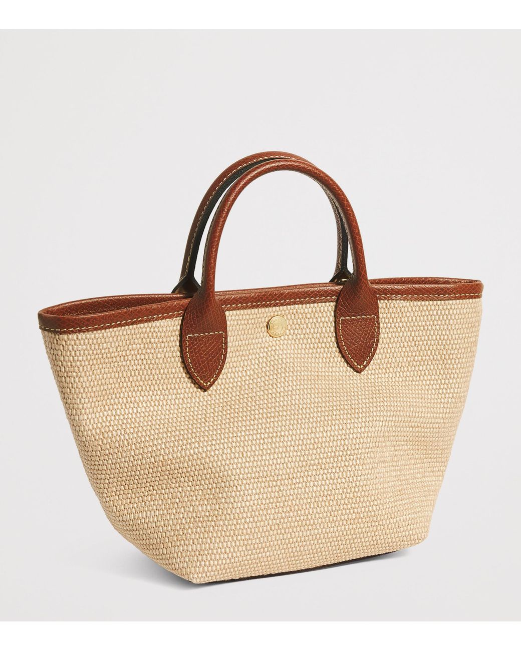 Longchamp Brown Extra-Small Le Pliage Basket Bag