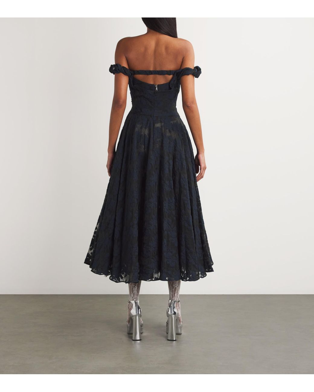 Vivienne Westwood Lace Chichi Maxi Dress in Black | Lyst