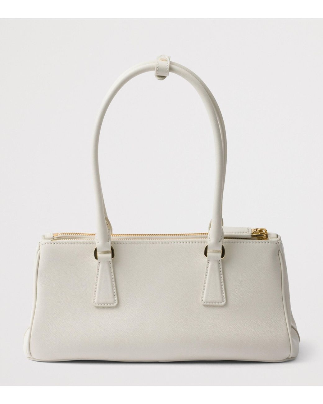 Prada Natural Medium Leather Galleria Top-Handle Bag