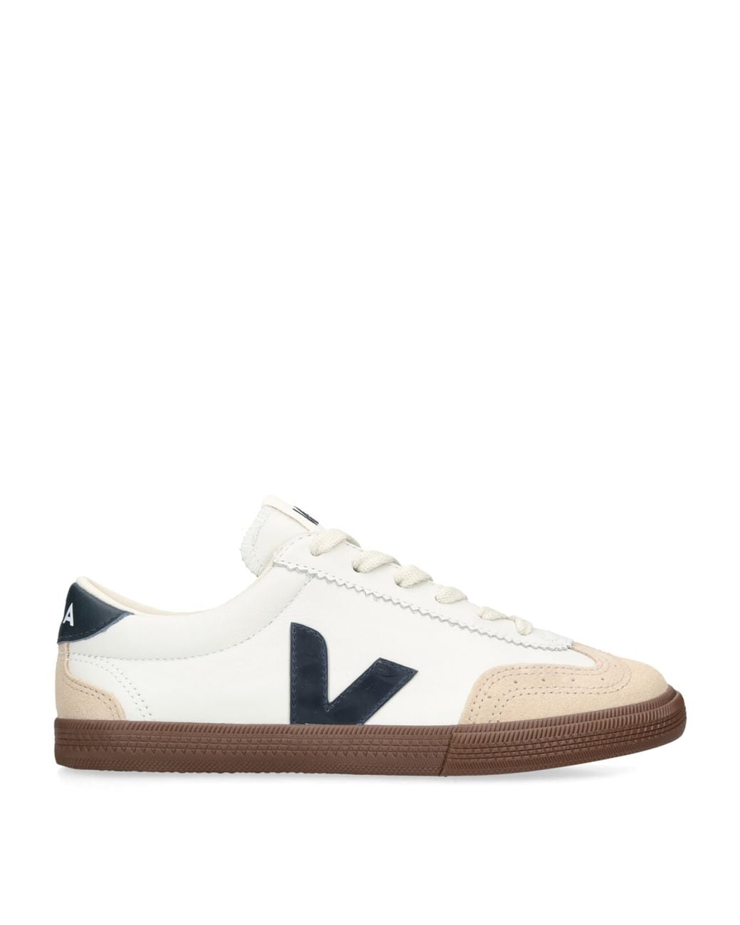 Veja White Volley Sneakers With Contrasting Inserts