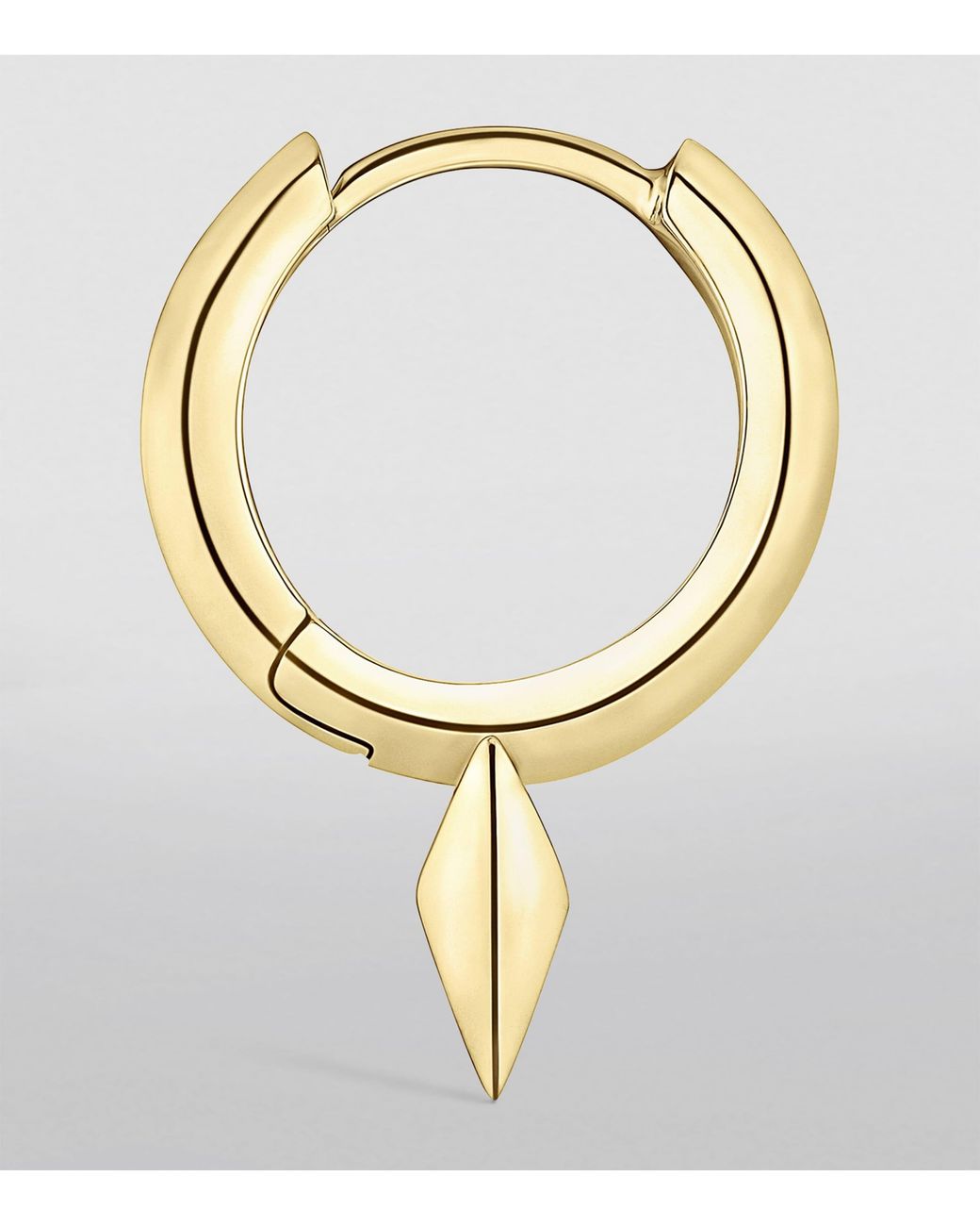 Maria Tash Metallic Faceted Single Short Spike Hoop Earring
