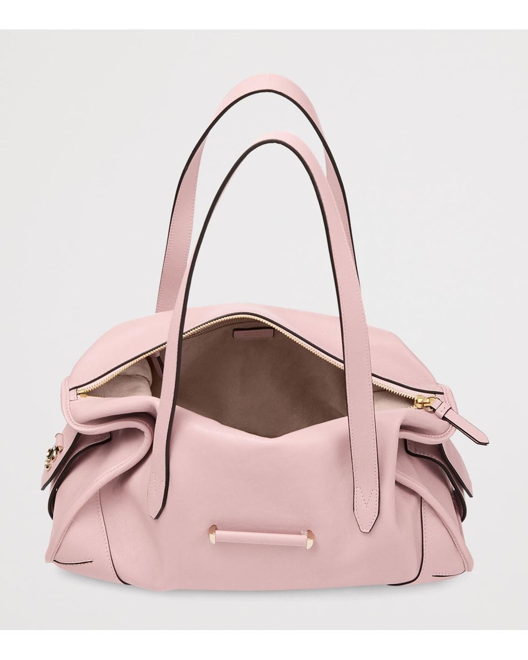 Jimmy Choo Pink Medium Leather Bar Holdall Bag
