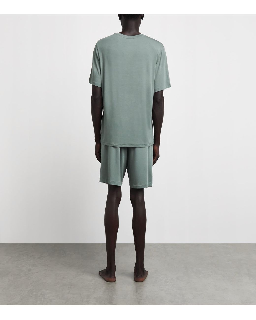 Eberjey Green Modal Henry Short Pyjama Set for men