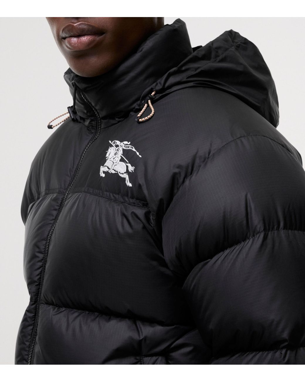 Burberry Black Down Ekd Puffer Jacket for men
