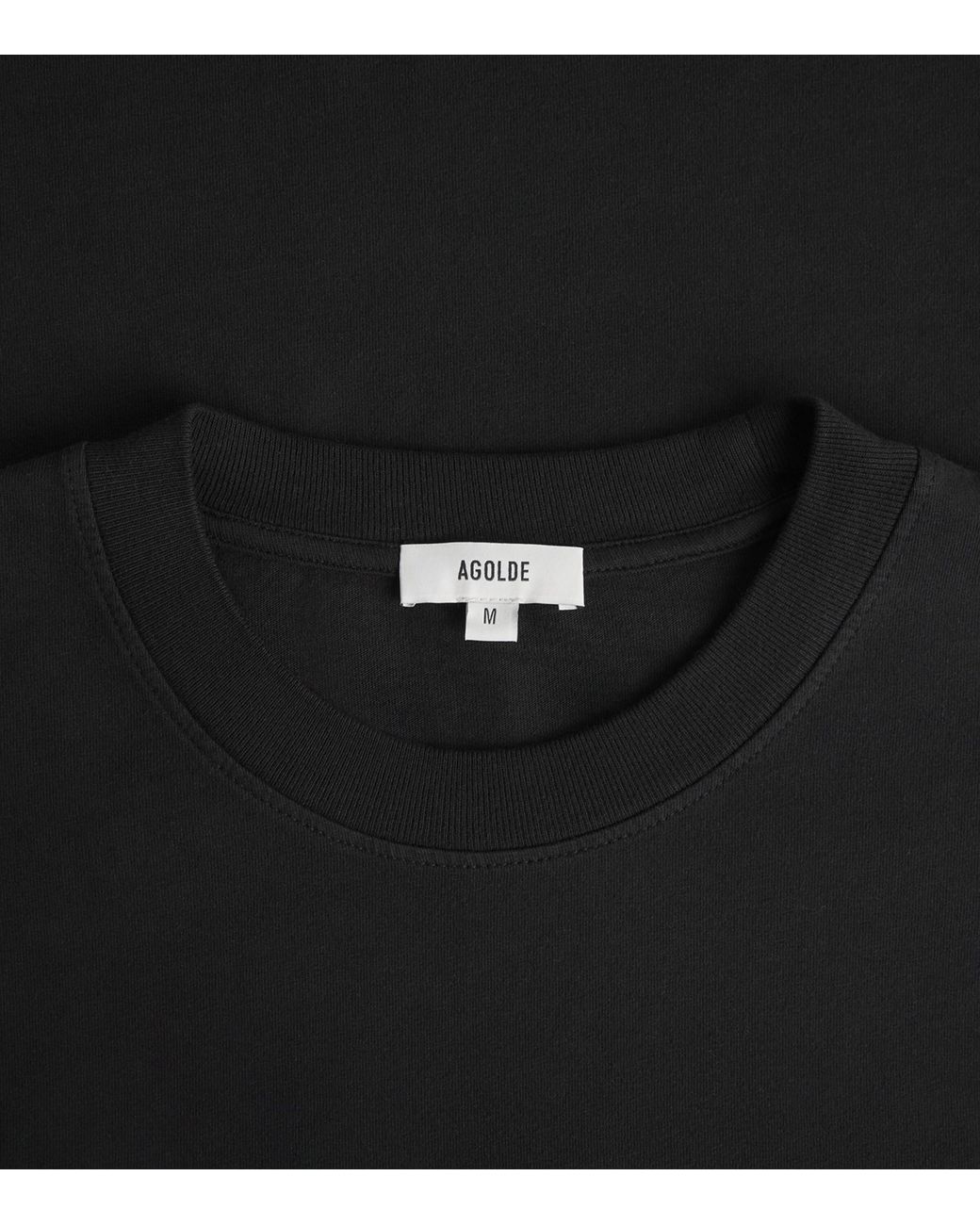 Agolde Black Cotton Asha T-Shirt for men