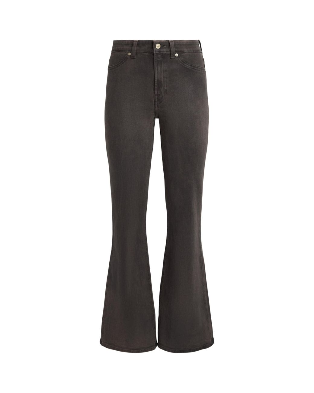 7 For All Mankind Gray Coated The Leggy Bootcut Jeans