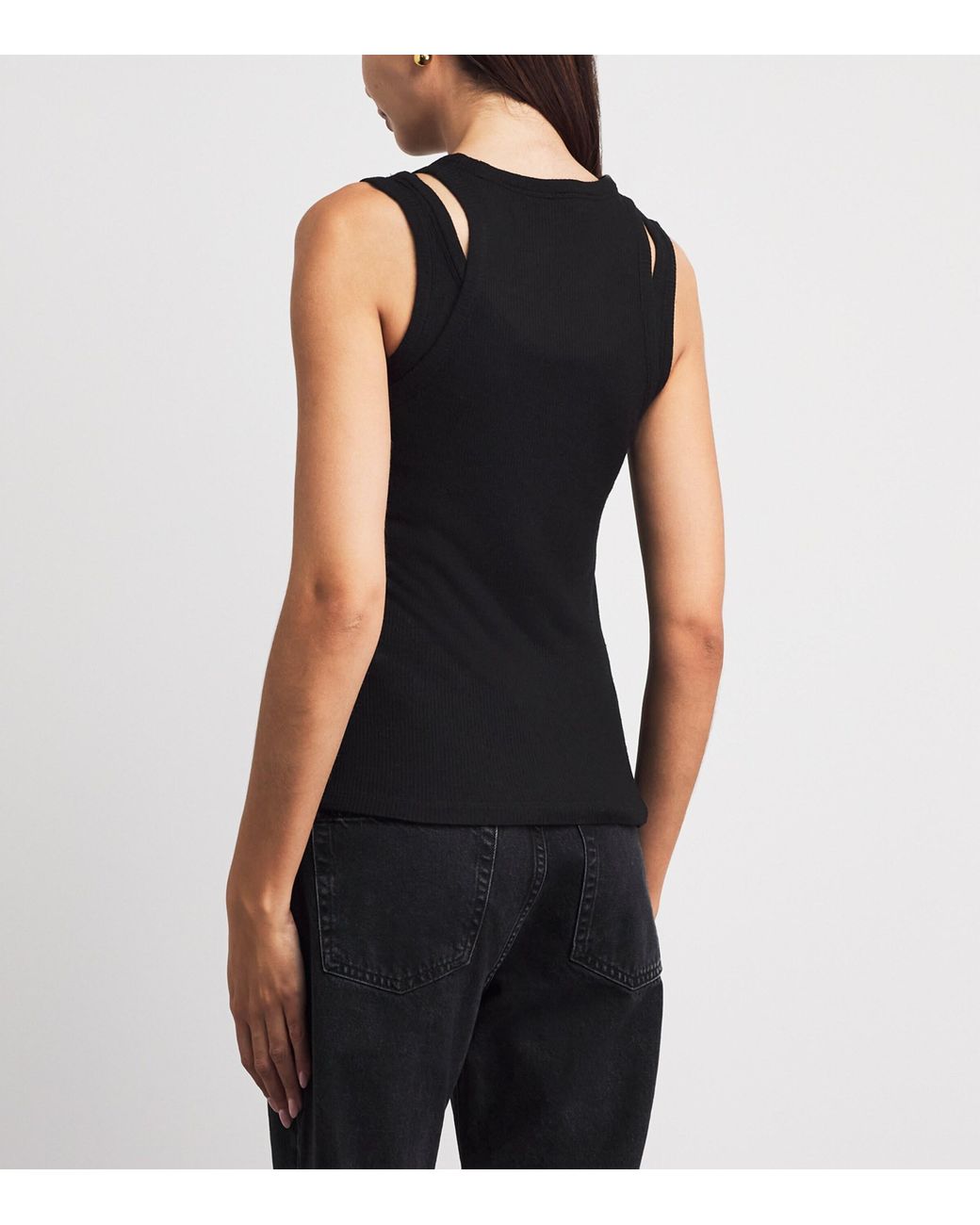 ME+EM Black 2-In-1 Tank Top