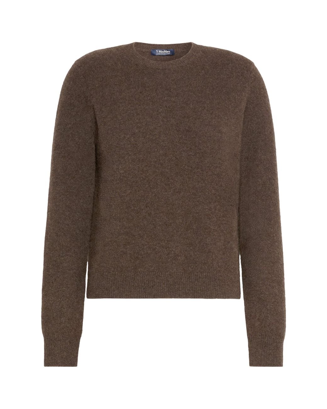 Max Mara Brown Yak Crew-Neck Sweater