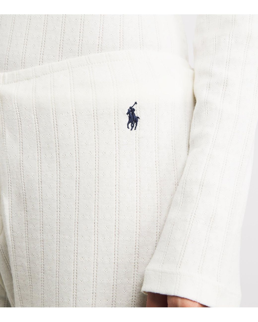 Polo Ralph Lauren White Cotton Henley Pyjama Set