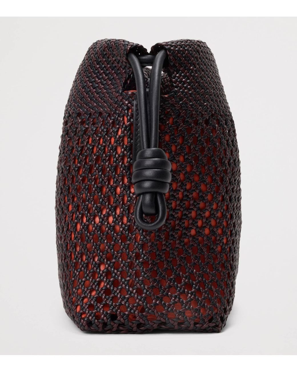 Loewe Brown Medium Woven Leather Flamenco Clutch Bag