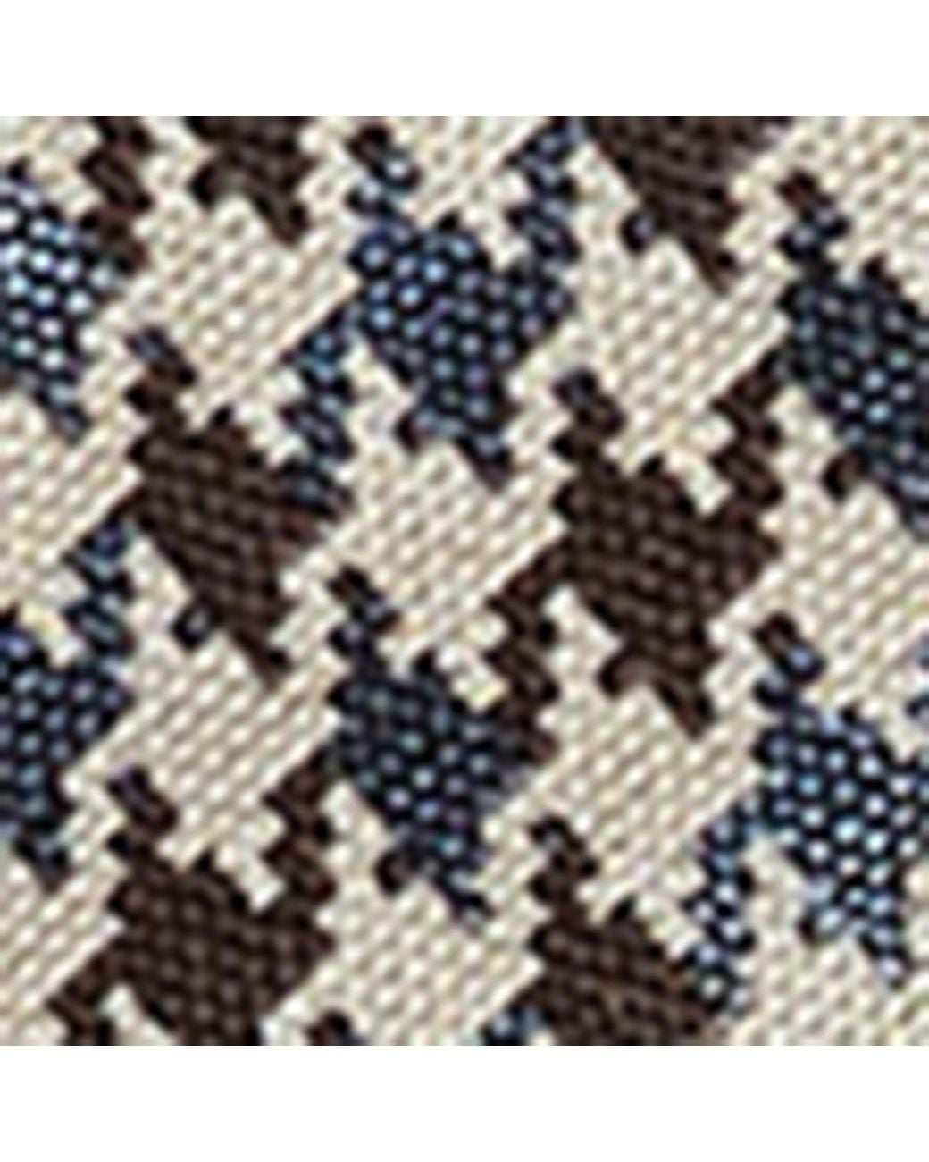 Dunhill White Silk Printed Tie for men