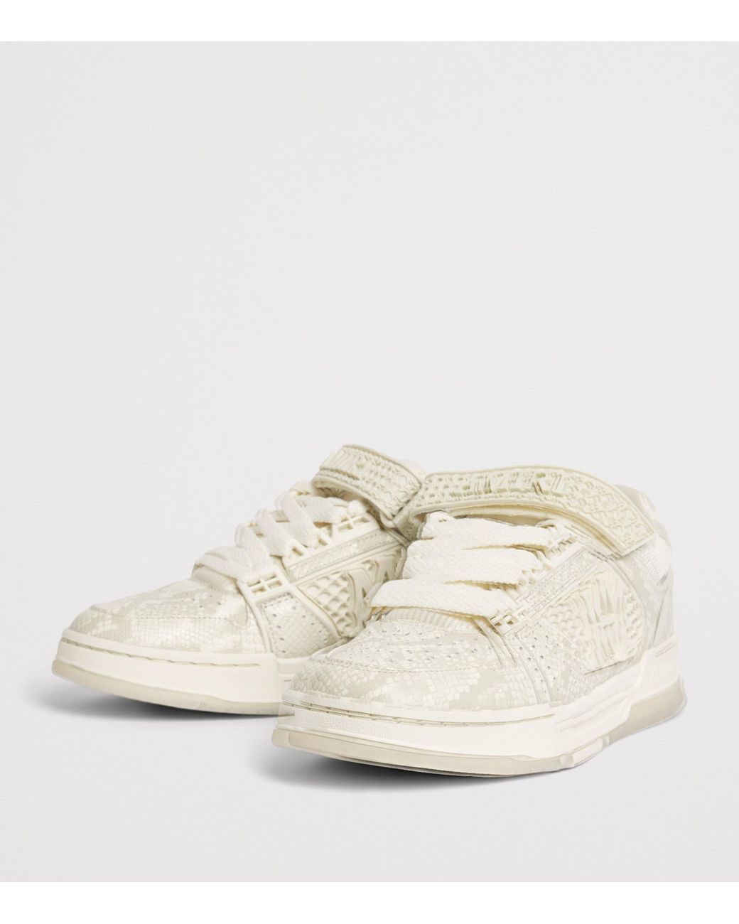 Amiri Natural Leather Snakeskin-Effect Skyline Ma Sneakers for men
