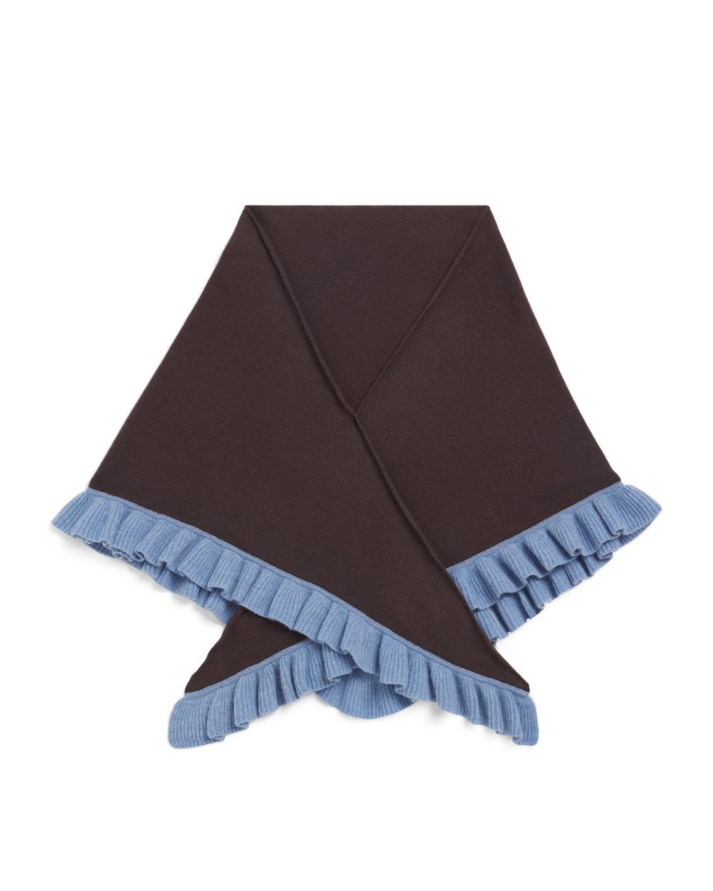 TBCo Brown Merino Wool Triangle Scarf
