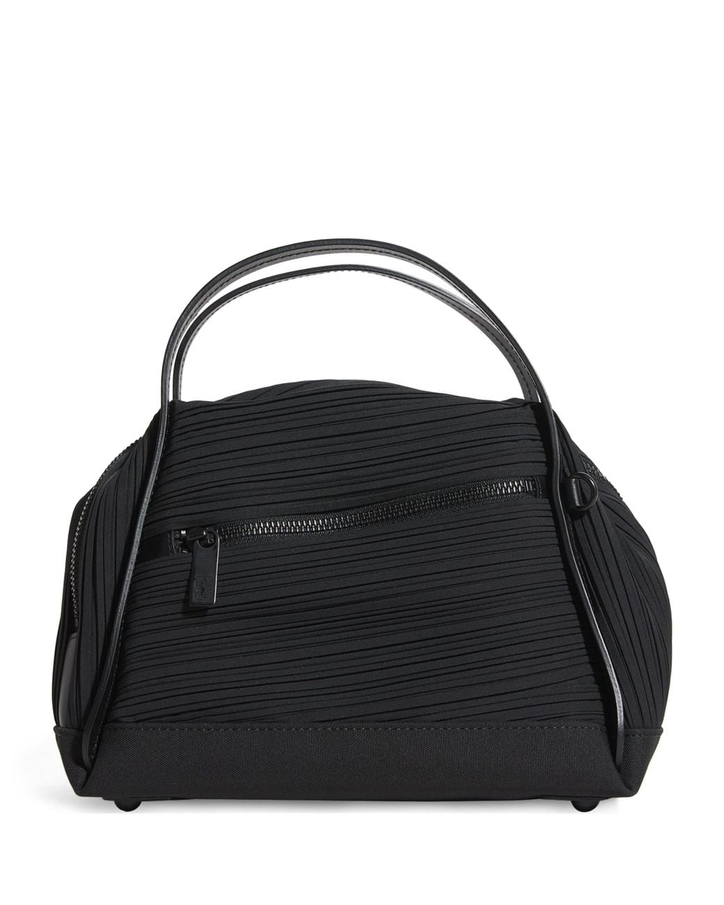 Pleats Please Issey Miyake Mini Bias Pleats Duffle Bag in Black | Lyst