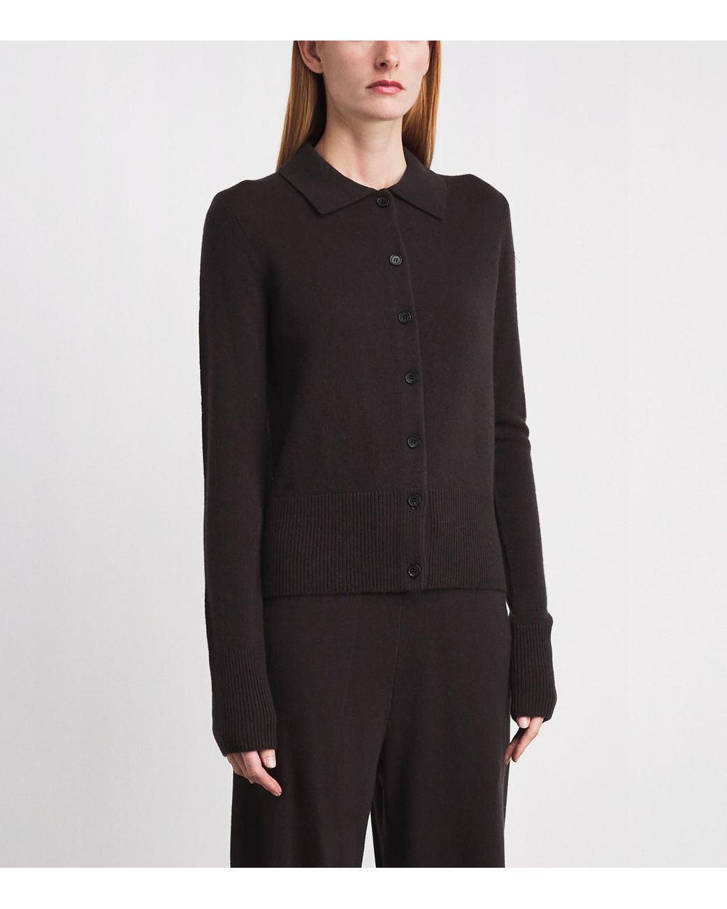 LeKasha Black This Shirt Cardigan From La Kasha, Organic Cashmere