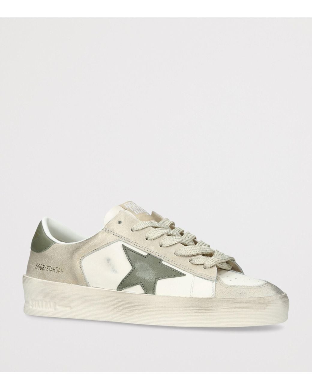 Golden Goose Deluxe Brand White Suede Stardan Sneakers