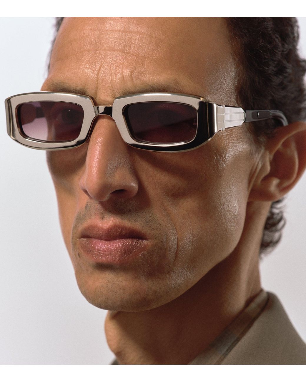 Jacques Marie Mage White Titanium Ryder Sunglasses for men