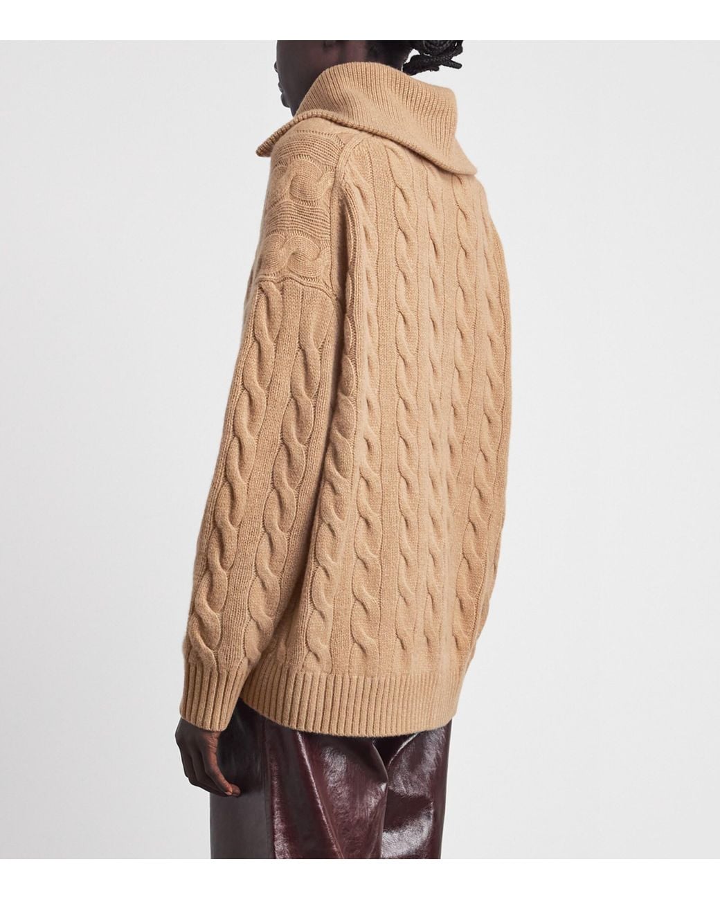 Polo Ralph Lauren Natural Wool-Cashmere Cable-Knit Sweater