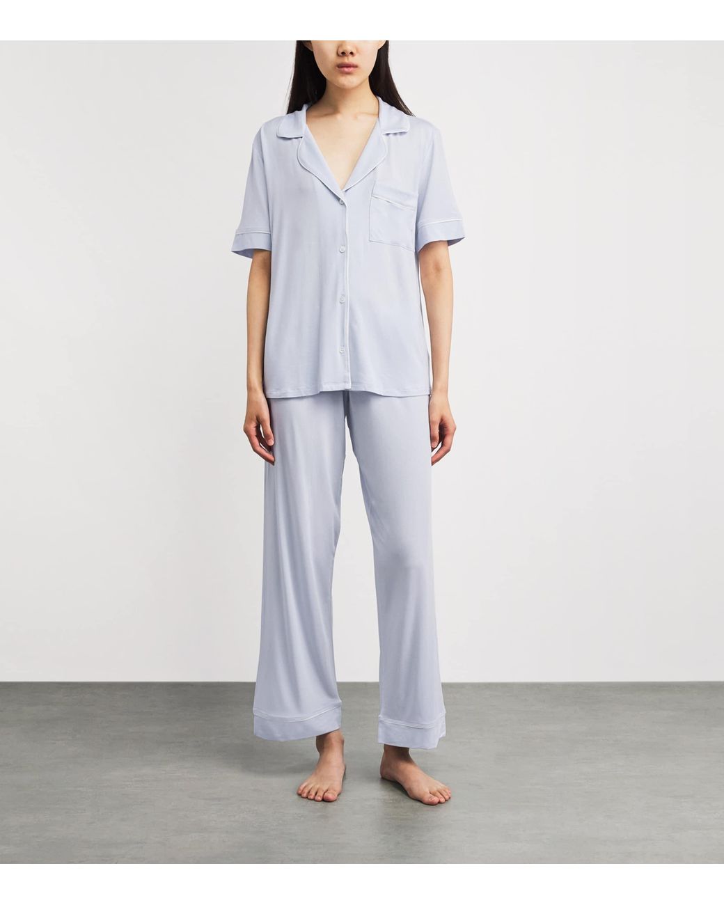 Eberjey White Short-Sleeve Gisele Pyjama Set
