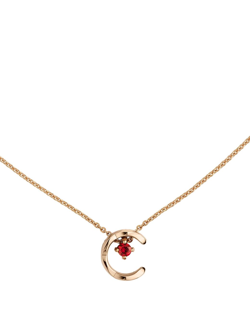 Chanel Natural And Ruby Coco Crush Necklace