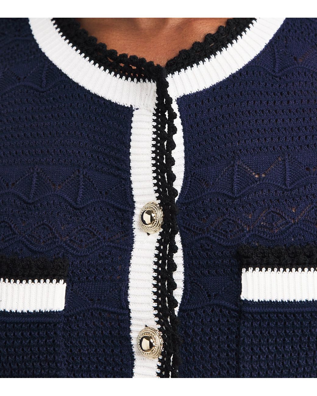 Self-Portrait Blue Knitted Belt Midi Dress