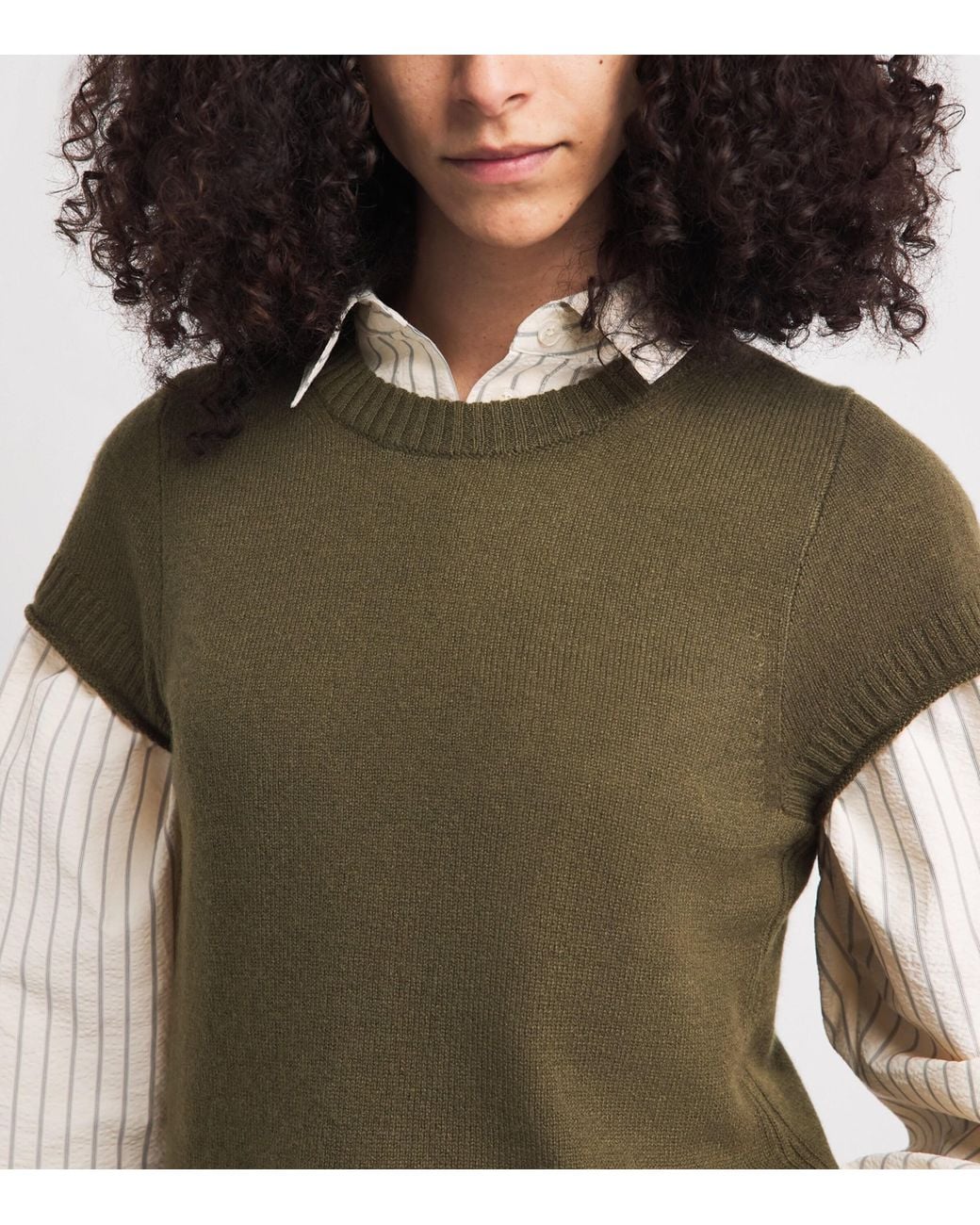 ME+EM Green Cashmere Shrunken Baby T-Shirt