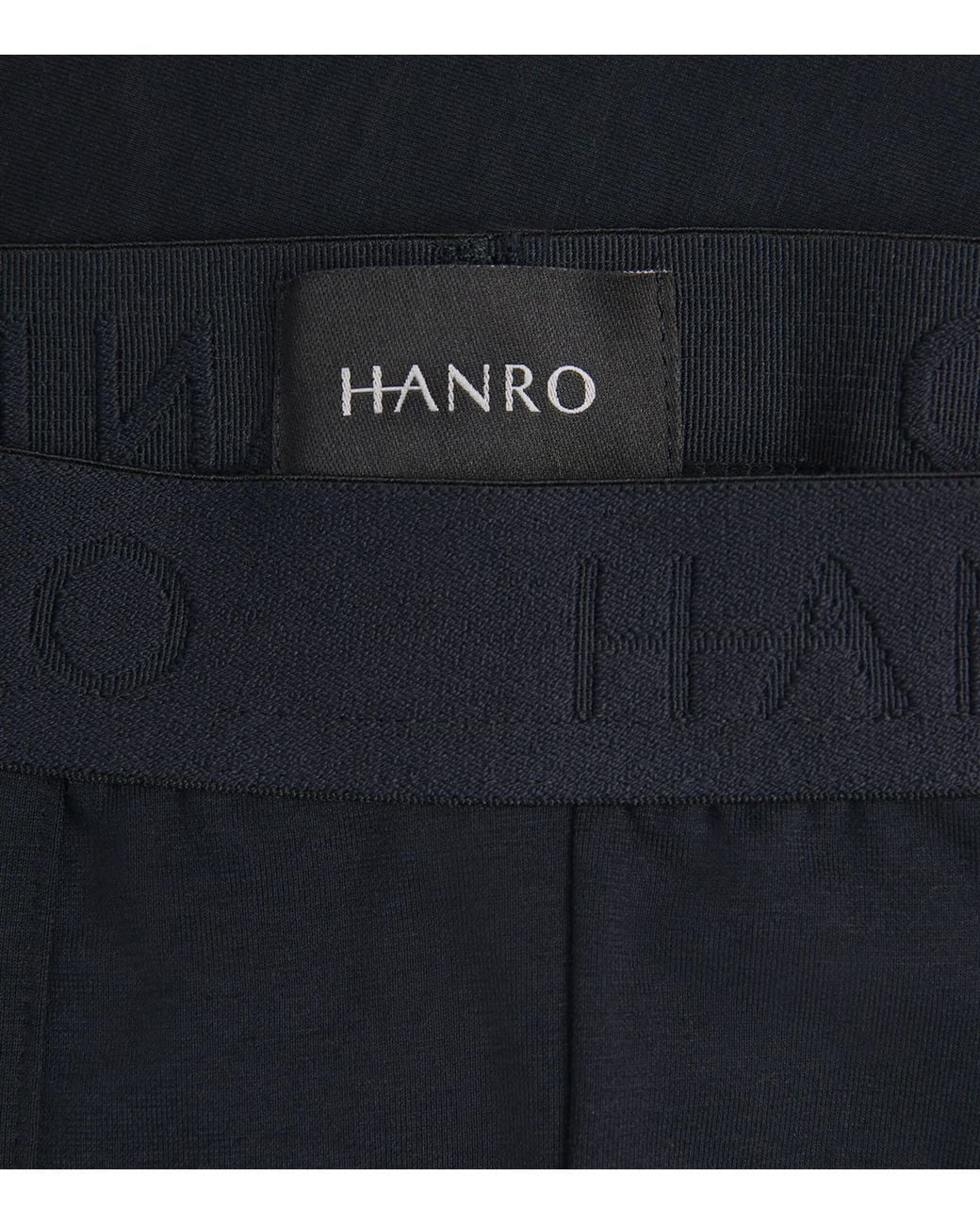 Hanro Blue Cotton-Blend Essential Trunk for men