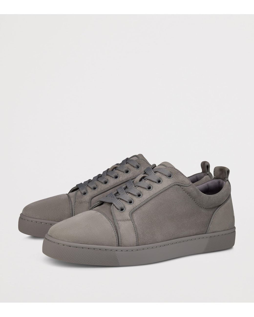 Christian Louboutin Gray Louis Jr Canopy Suede Trainers for men