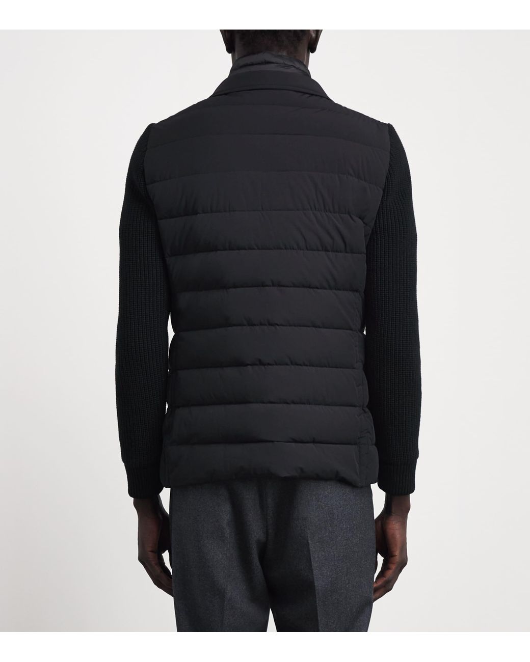 Moorer Black Hybrid Rogers Jacket for men
