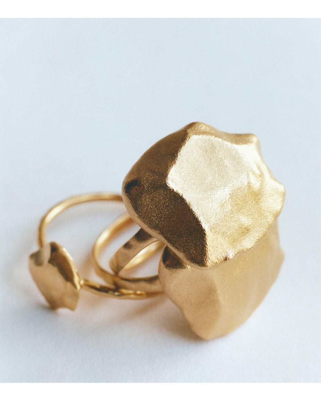 Monica Vinader Metallic Vermeil Fragments Bold Ring