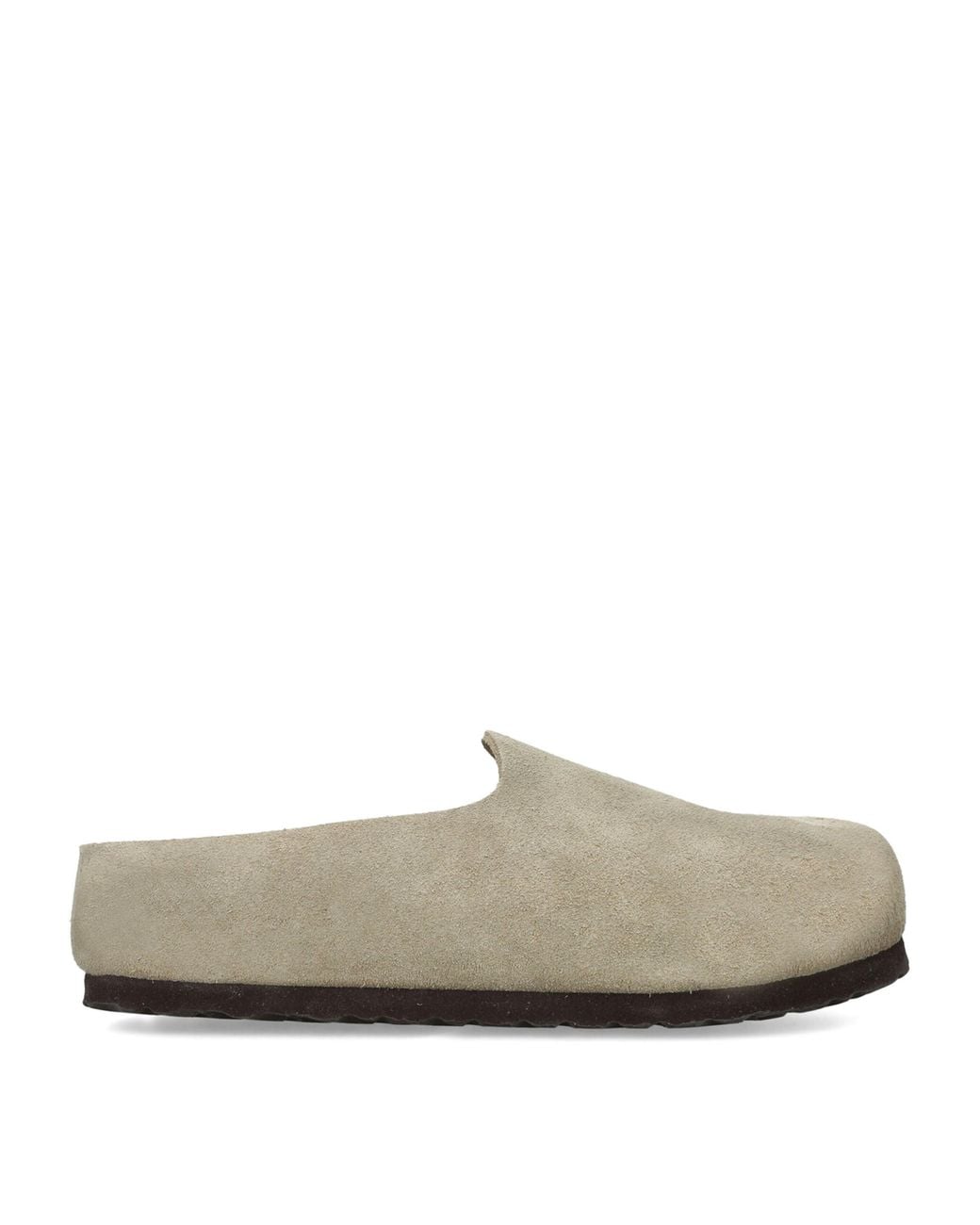 Birkenstock Gray Suede Amsterdam Wrapped Clogs for men