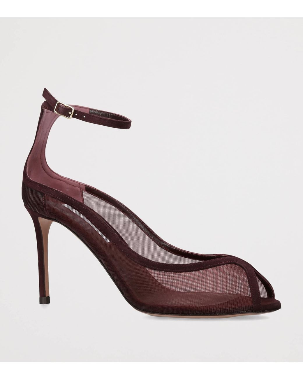Aquazzura Brown Mesh Love Affair Sandals 85