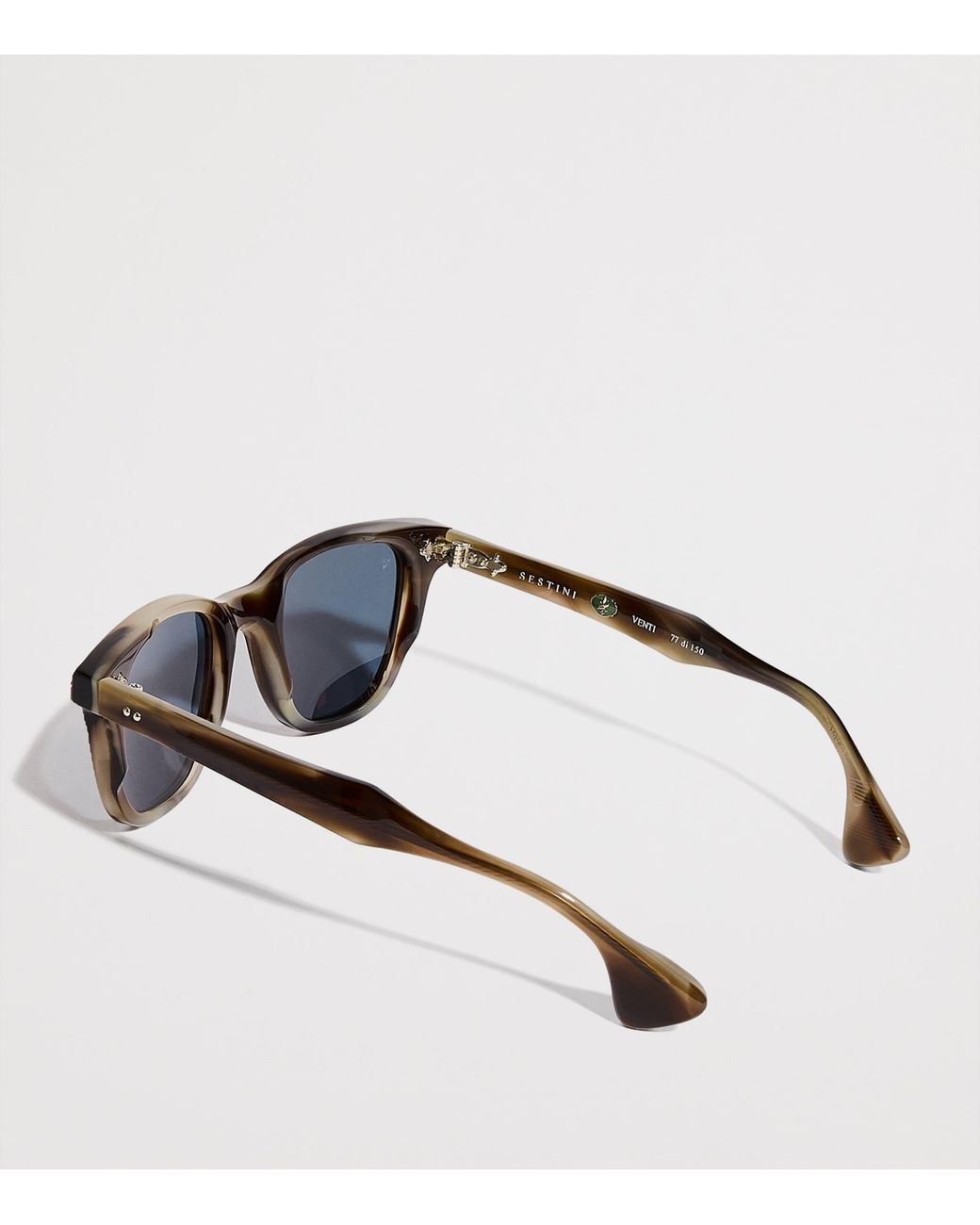 Sestini Eyewear Blue Acetate Venti Sunglasses for men