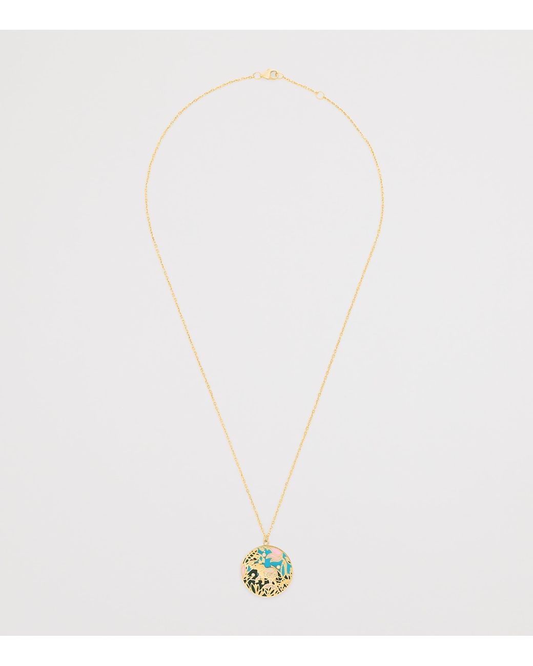 L'Atelier Nawbar Metallic And Diamond Trunks Up Necklace