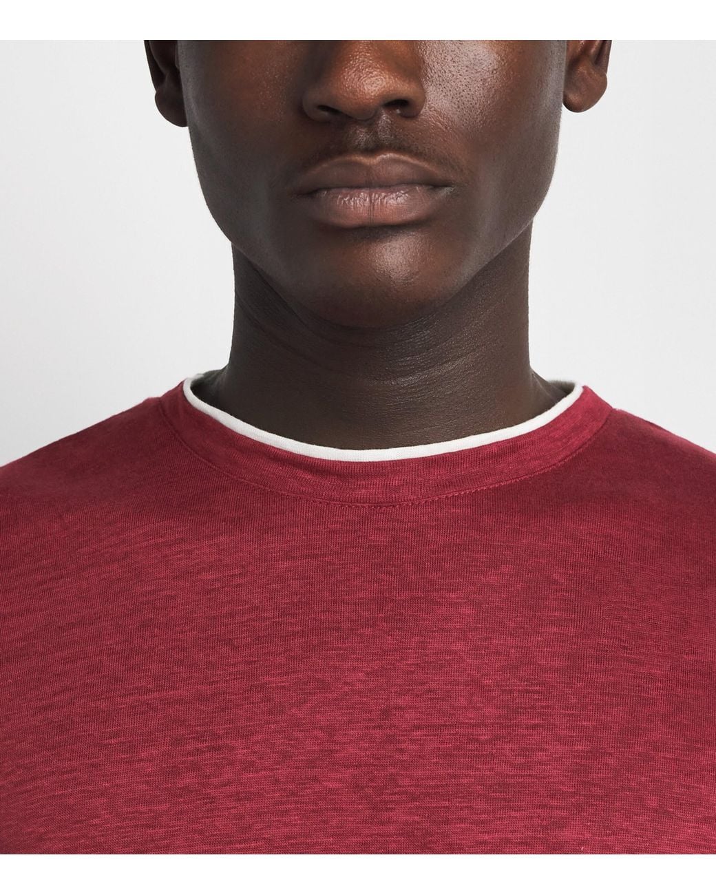 Eleventy Linen Layered T-Shirt for men