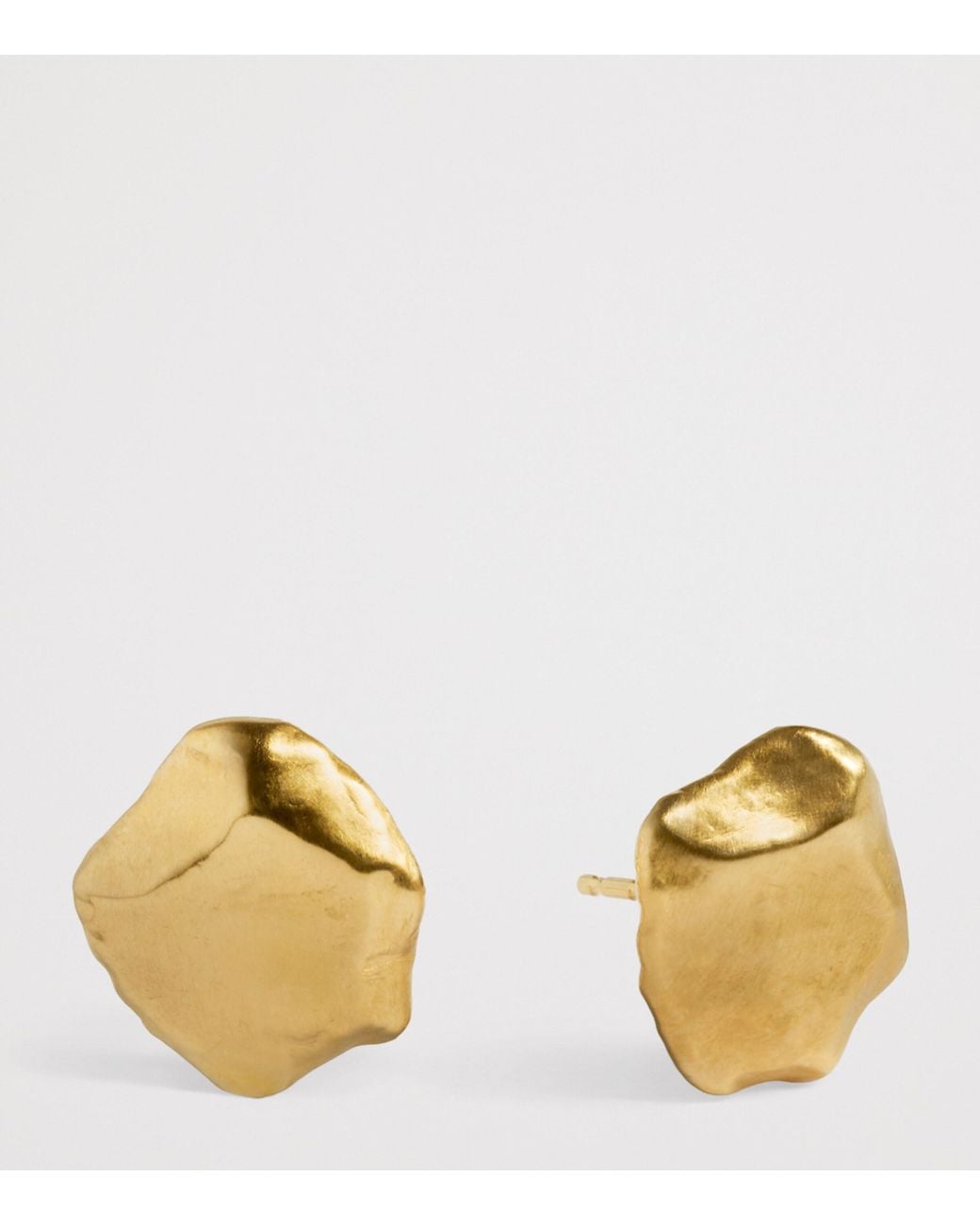 Monica Vinader Metallic Vermeil Fragments Stud Earrings
