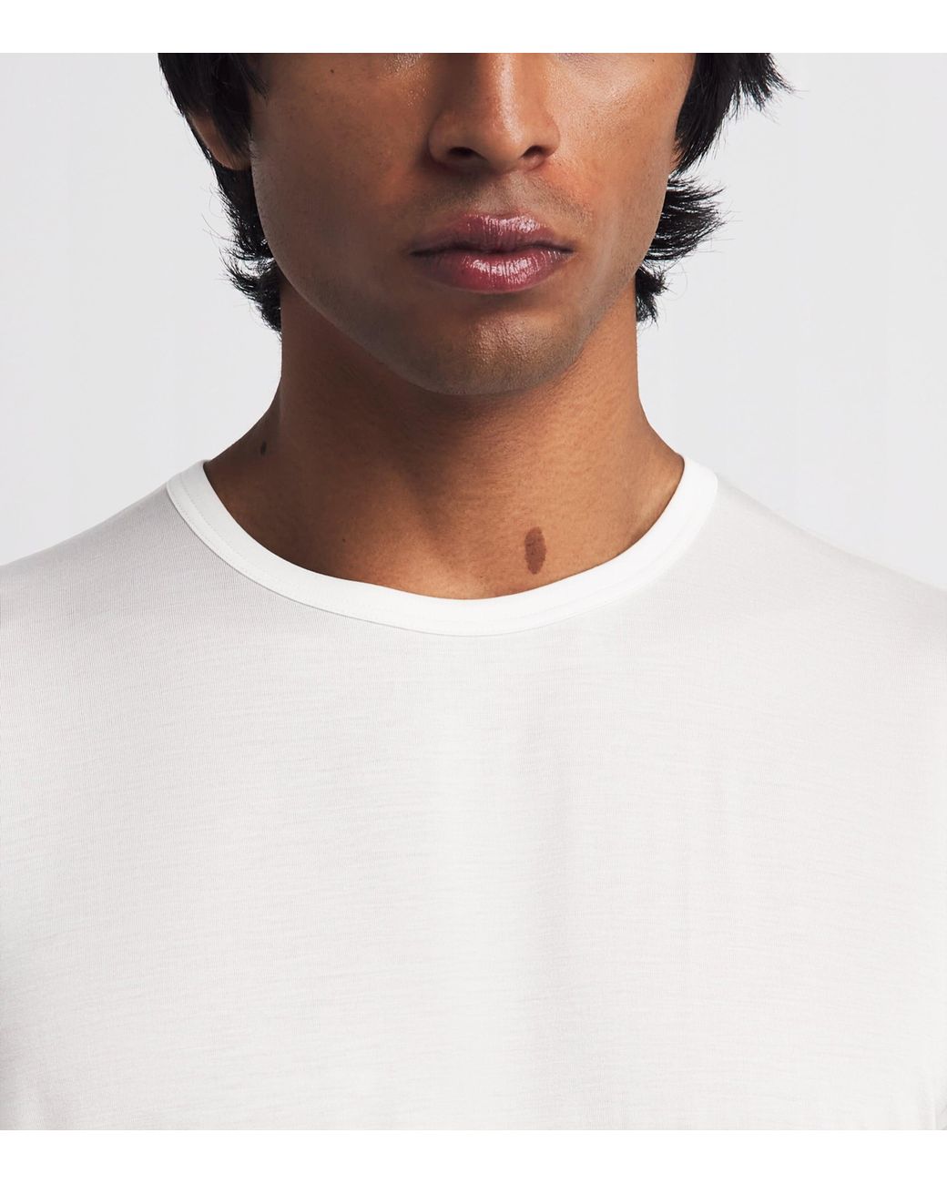 Sunspel White Stretch-Tencel T-Shirt for men