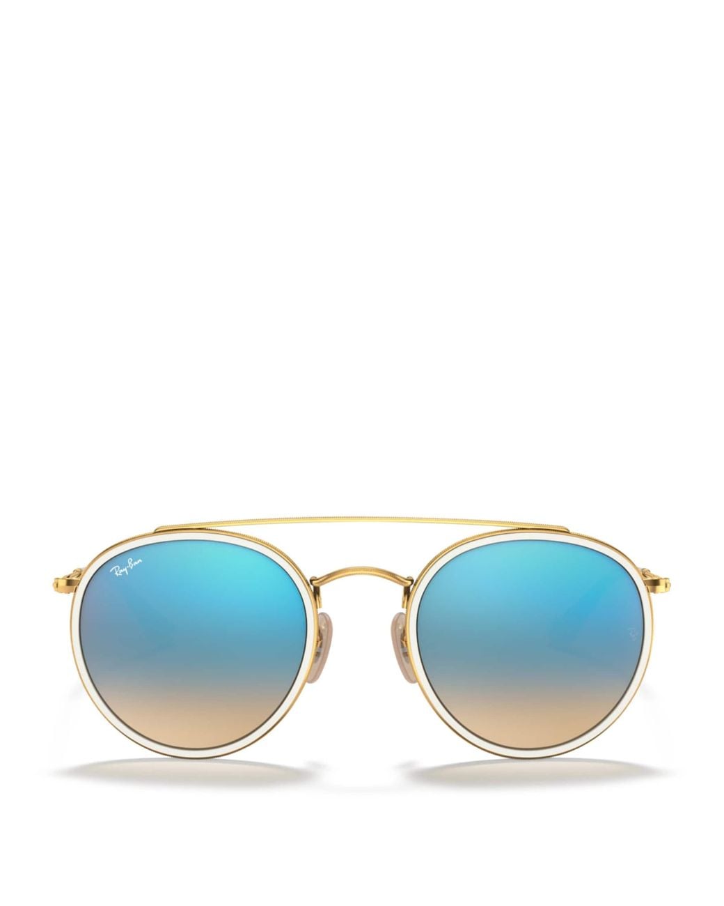 Ray-Ban Blue Round Double-Bridge Sunglasses