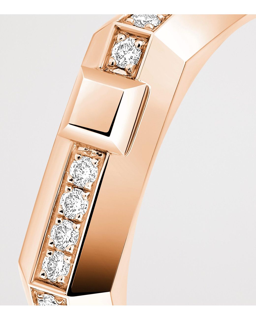 Messika White Moderniste And Diamond Small Pavé Ring
