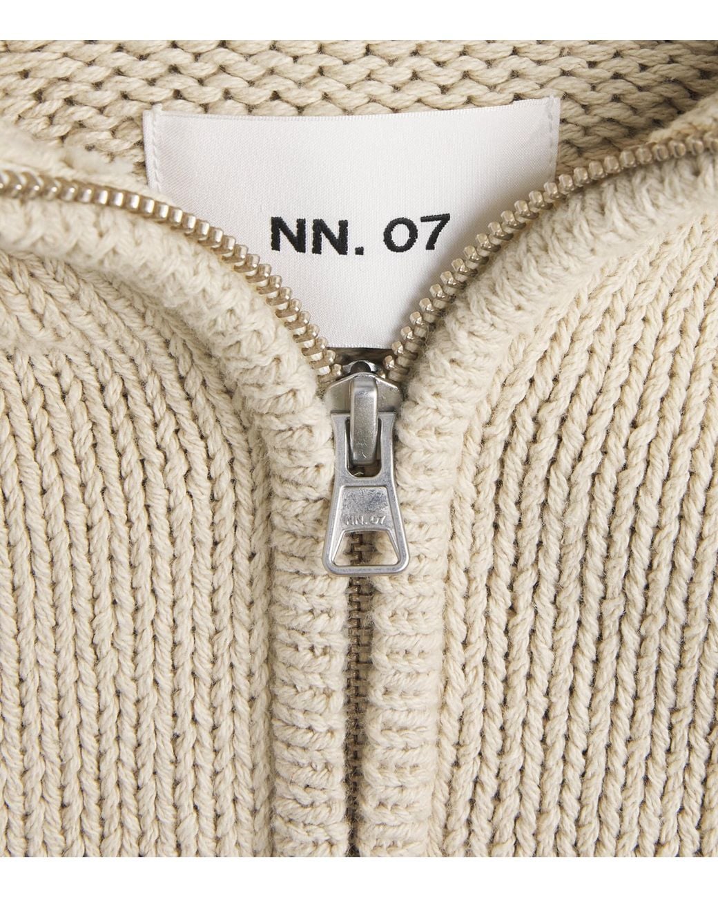NN07 Natural Cotton Half-Zip Sweater