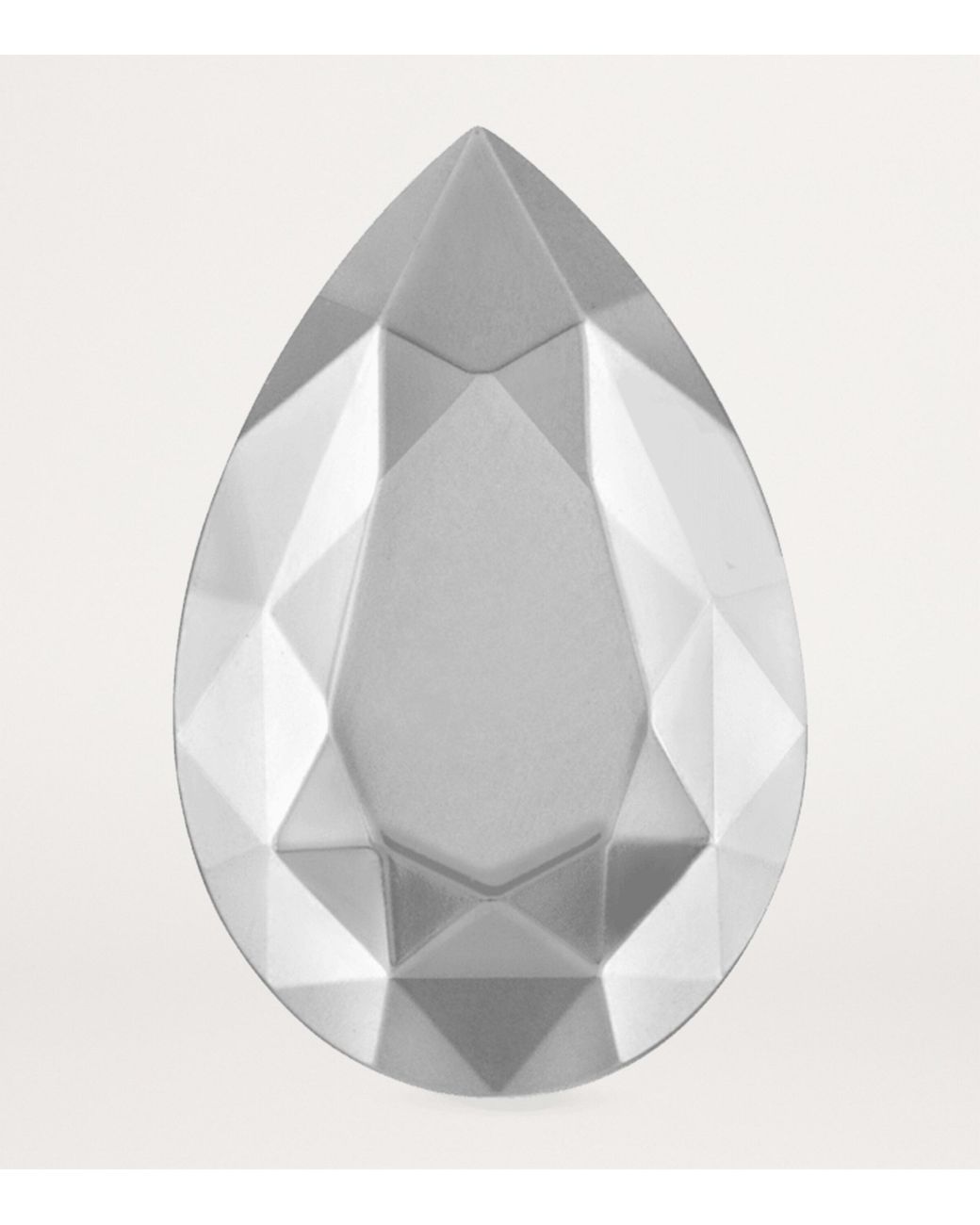 Maria Tash Gray Faceted Pear Single Stud Earring